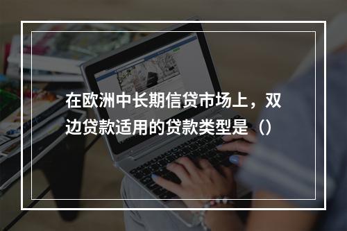 在欧洲中长期信贷市场上，双边贷款适用的贷款类型是（）