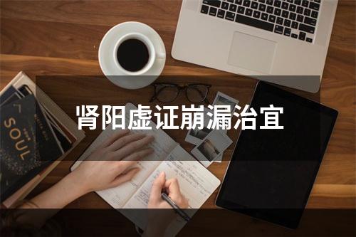 肾阳虚证崩漏治宜