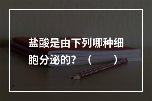 盐酸是由下列哪种细胞分泌的？（　　）