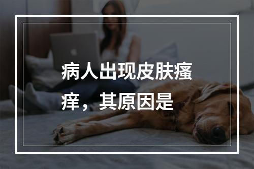 病人出现皮肤瘙痒，其原因是