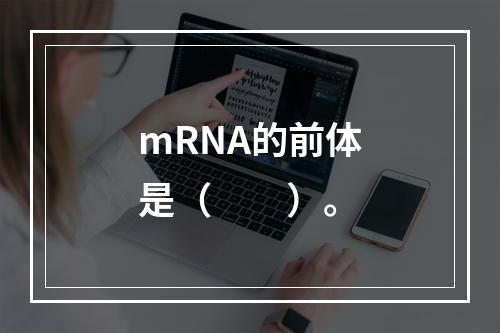 mRNA的前体是（　　）。