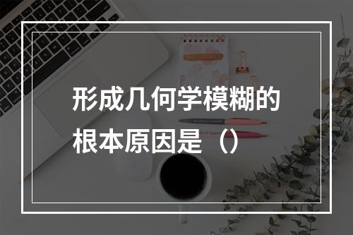 形成几何学模糊的根本原因是（）