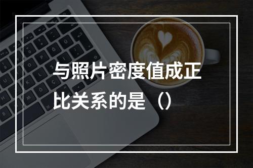 与照片密度值成正比关系的是（）