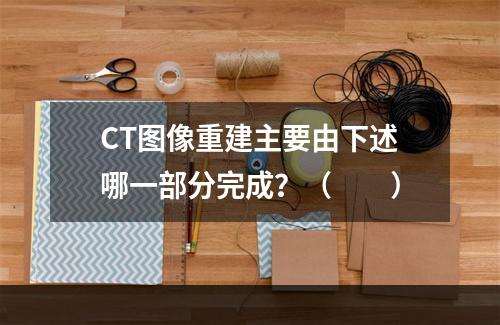 CT图像重建主要由下述哪一部分完成？（　　）