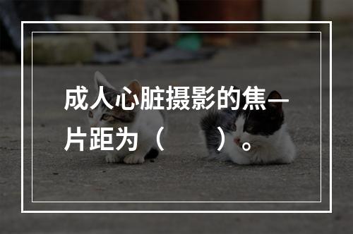 成人心脏摄影的焦—片距为（　　）。