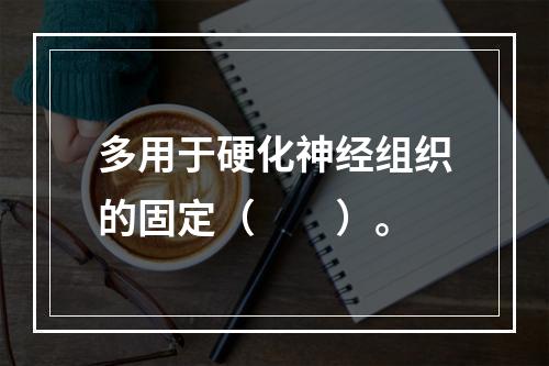 多用于硬化神经组织的固定（　　）。