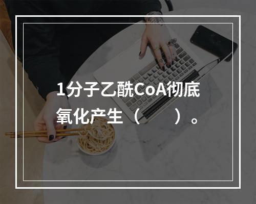 1分子乙酰CoA彻底氧化产生（　　）。