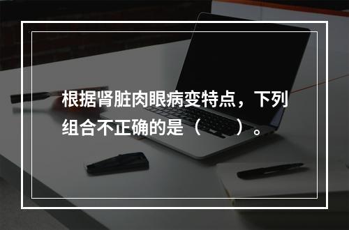 根据肾脏肉眼病变特点，下列组合不正确的是（　　）。