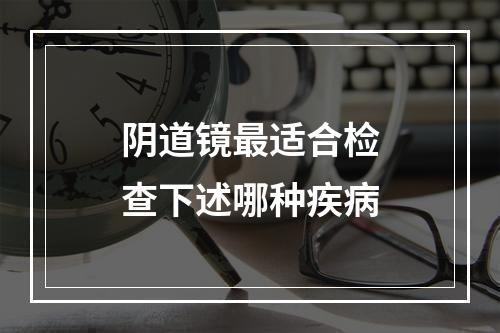 阴道镜最适合检查下述哪种疾病