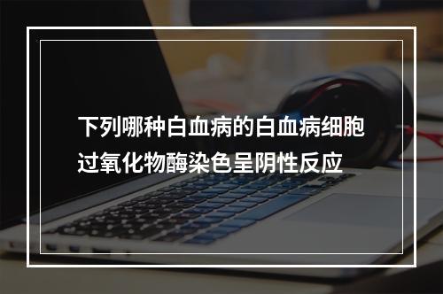 下列哪种白血病的白血病细胞过氧化物酶染色呈阴性反应