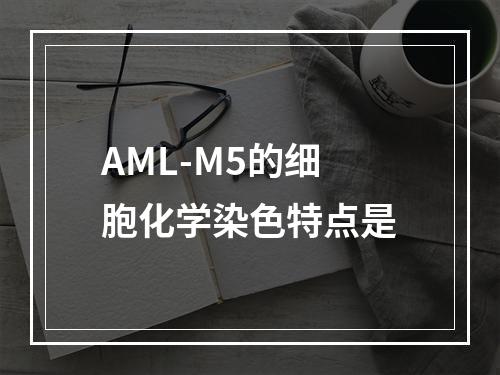 AML-M5的细胞化学染色特点是