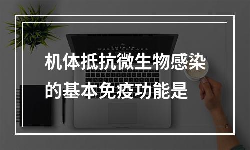 机体抵抗微生物感染的基本免疫功能是