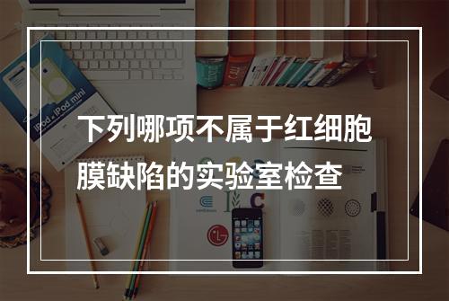 下列哪项不属于红细胞膜缺陷的实验室检查