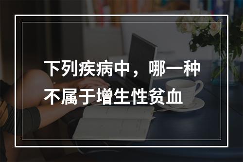 下列疾病中，哪一种不属于增生性贫血