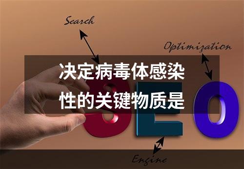 决定病毒体感染性的关键物质是