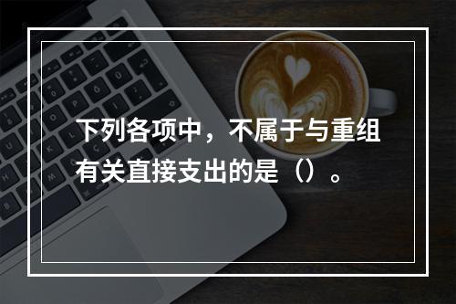 下列各项中，不属于与重组有关直接支出的是（）。