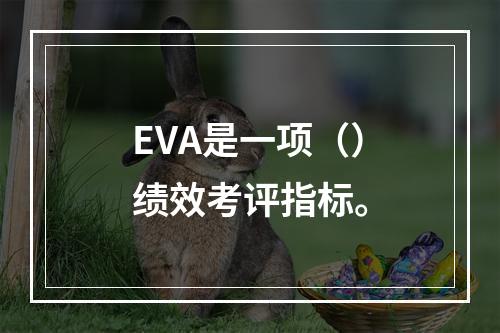 EVA是一项（）绩效考评指标。