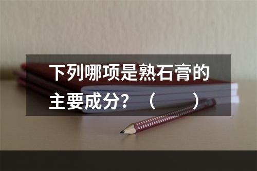 下列哪项是熟石膏的主要成分？（　　）