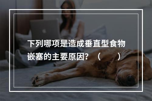 下列哪项是造成垂直型食物嵌塞的主要原因？（　　）