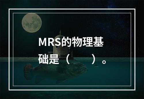 MRS的物理基础是（　　）。