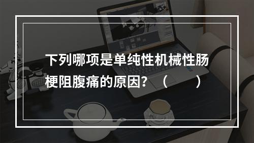 下列哪项是单纯性机械性肠梗阻腹痛的原因？（　　）