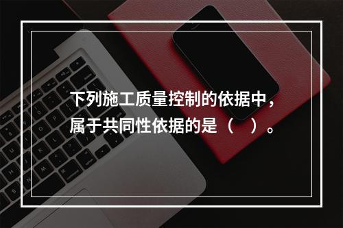 下列施工质量控制的依据中，属于共同性依据的是（　）。