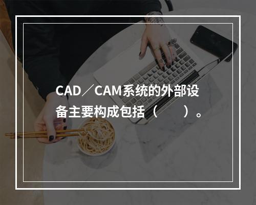 CAD／CAM系统的外部设备主要构成包括（　　）。