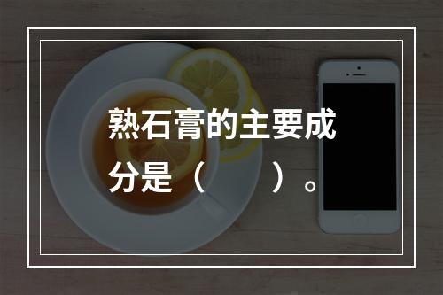 熟石膏的主要成分是（　　）。