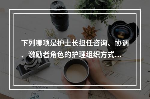 下列哪项是护士长担任咨询、协调、激励者角色的护理组织方式？（