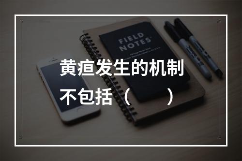 黄疸发生的机制不包括（　　）