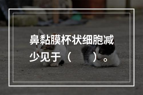 鼻黏膜杯状细胞减少见于（　　）。