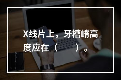 X线片上，牙槽嵴高度应在（　　）。