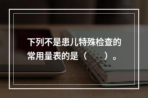 下列不是患儿特殊检查的常用量表的是（　　）。