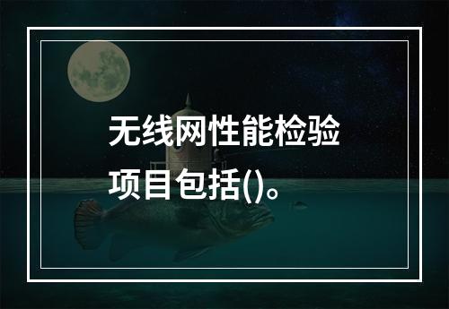 无线网性能检验项目包括()。