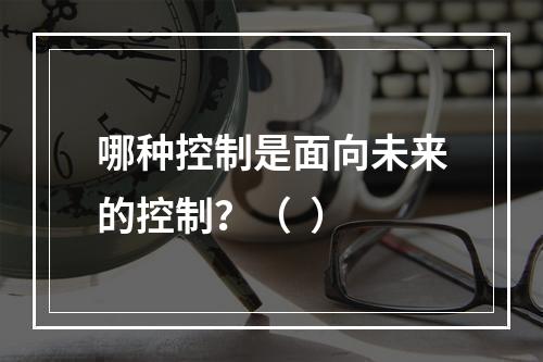 哪种控制是面向未来的控制？（  ）