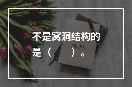 不是窝洞结构的是（　　）。