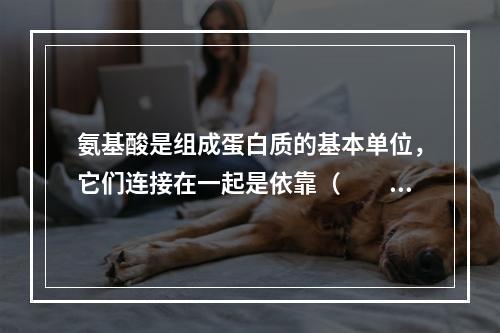 氨基酸是组成蛋白质的基本单位，它们连接在一起是依靠（　　）