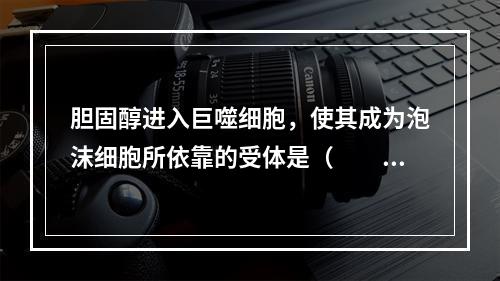 胆固醇进入巨噬细胞，使其成为泡沫细胞所依靠的受体是（　　）