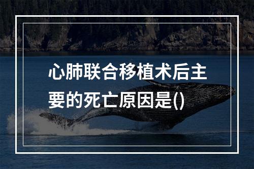 心肺联合移植术后主要的死亡原因是()