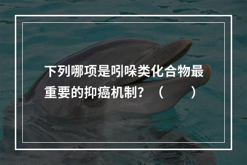 下列哪项是吲哚类化合物最重要的抑癌机制？（　　）