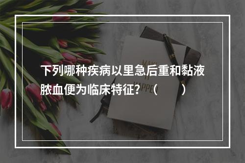 下列哪种疾病以里急后重和黏液脓血便为临床特征？（　　）