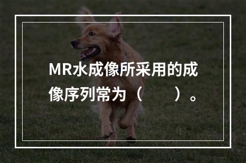 MR水成像所采用的成像序列常为（　　）。