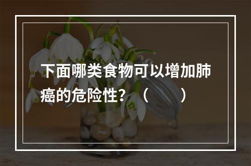 下面哪类食物可以增加肺癌的危险性？（　　）