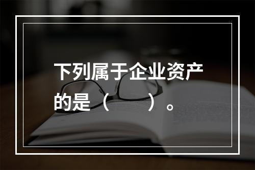 下列属于企业资产的是（　　）。