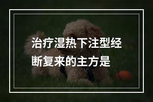 治疗湿热下注型经断复来的主方是