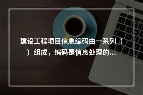 建设工程项目信息编码由一系列（　）组成，编码是信息处理的一项