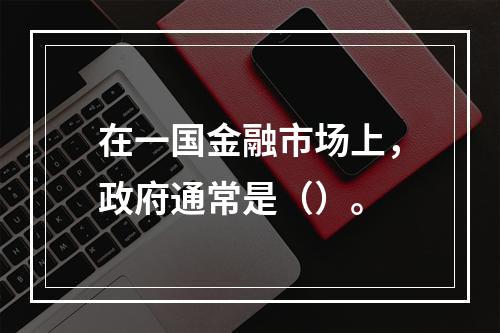 在一国金融市场上，政府通常是（）。