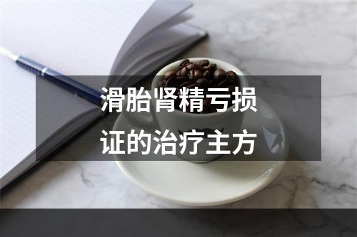 滑胎肾精亏损证的治疗主方