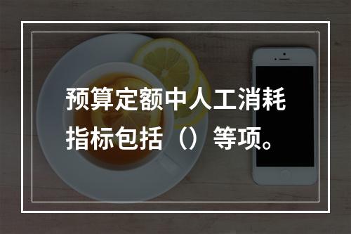 预算定额中人工消耗指标包括（）等项。