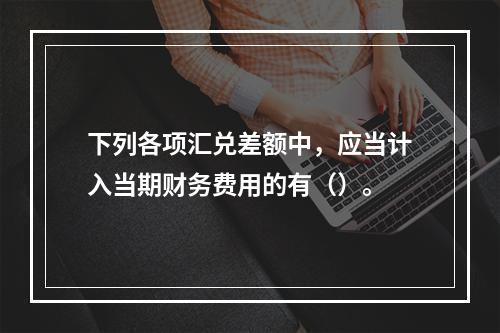 下列各项汇兑差额中，应当计入当期财务费用的有（）。